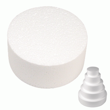 2x piepschuimen taart schijven 25 cm