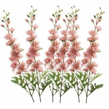 6x delphinium kunst tak 70 cm roze