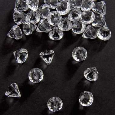 Decoratie diamantjes transparant 12 mm