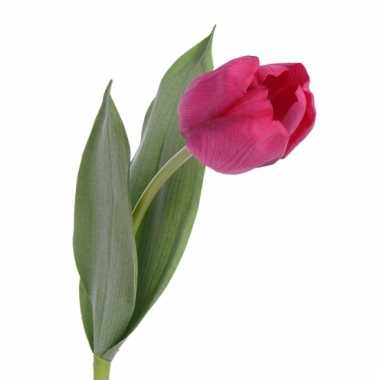 Realistische roze tulp 48 cm