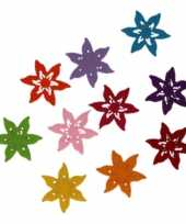 10 stuks hobby ster bloemen van vilt