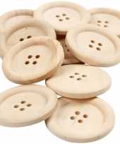 10x houten knopen 35 mm
