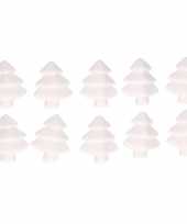 10x knutselmateriaal kerstbomen 6 cm styrofoam polystyreen piepschuim