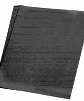 10x vellen hobby karton zwart van 48x68 cm