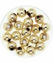 120x stuks sieraden maken glans deco kralen in het goud van 8 mm