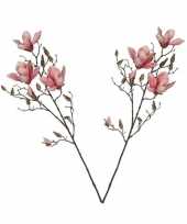 2 stuks nep planten magnolia beverboom kunstbloemen takken 188 cm decoratie 10140213