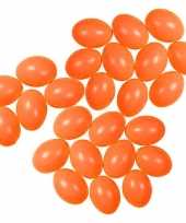 25x plastic oranje eitjes 4 cm decoratie versiering