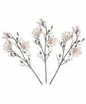 3 stuks nep planten magnolia beverboom kunstbloemen takken 188 cm decoratie 10140211