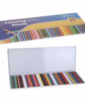 50 kleur potloden in metalen box
