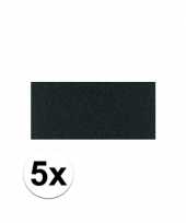 5x crepla foam rubber plaat zwart