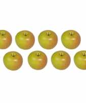 8x kunst fruit appels 8 cm