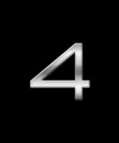 Auto sign sticker cijfer 4 2 5 cm