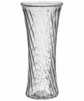 Bloemenvaas van glas 14 x 30 cm 10296732
