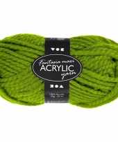 Bolletje acryl wol groen 50 gram 10099289