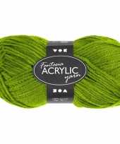 Bolletje acryl wol groen 50 gram