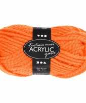 Bolletje acryl wol oranje 50 gram