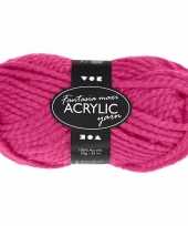 Bolletje acryl wol roze 50 gram