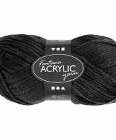 Bolletje acryl wol zwart 50 gram 10088098