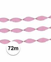Crepe papier licht roze 24 meter
