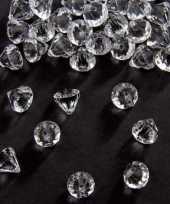 Decoratie diamantjes transparant 12 mm