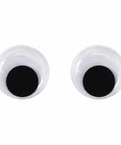 Decoratie oogjes wiebel oogjes 15 mm 20 stuks