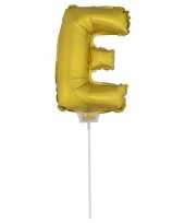 Folie ballon letter e goud 41 cm