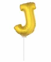 Folie ballon letter j goud 41 cm