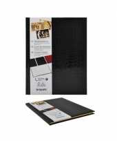 Hotel gastenboek gastenalbum zwart 25 x 20 cm