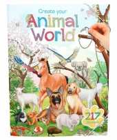 Jongens stickerboek dieren wereld thema