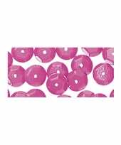 Knutselpailletten roze 6 mm 500 stuks