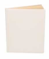 Luxe wit gastenboek 27 cm
