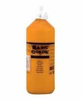 Oranje plakkaatverf tube 1000 ml