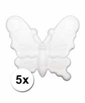 Piepschuimen vlinder 5x 12 5 cm