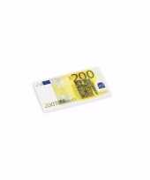 School artikelen gummetjes 200 euro biljet