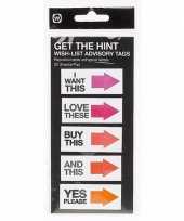 Stickers wensen lijst